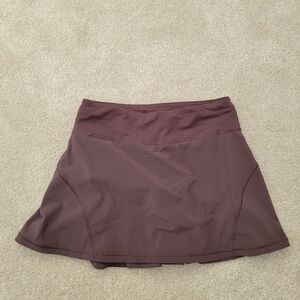 Lululemon Maroon Play Off The Pleats Tennis Skirt Size 2 Tall